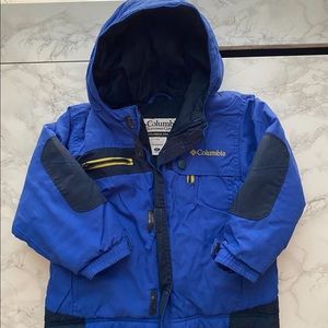 Columbia winter ski coat 3T blue mid weight GUC
